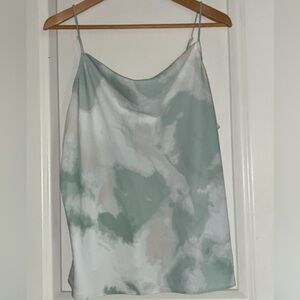 Nine West Green and White Crop Top